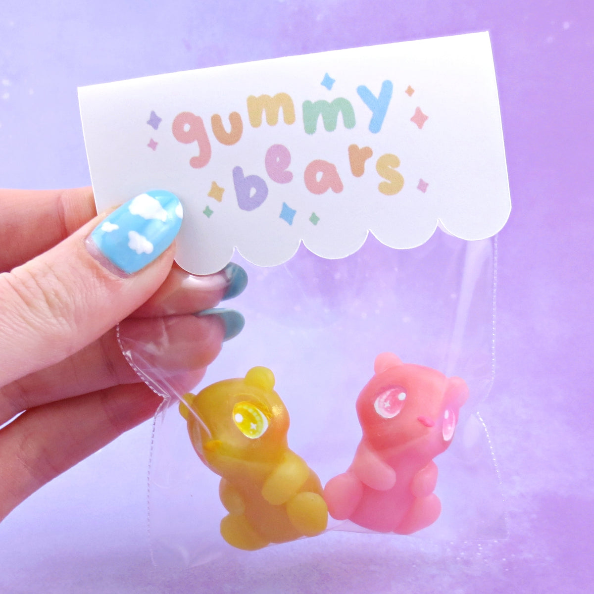 IBloom Gummy Bear Squishy Toy - Purple