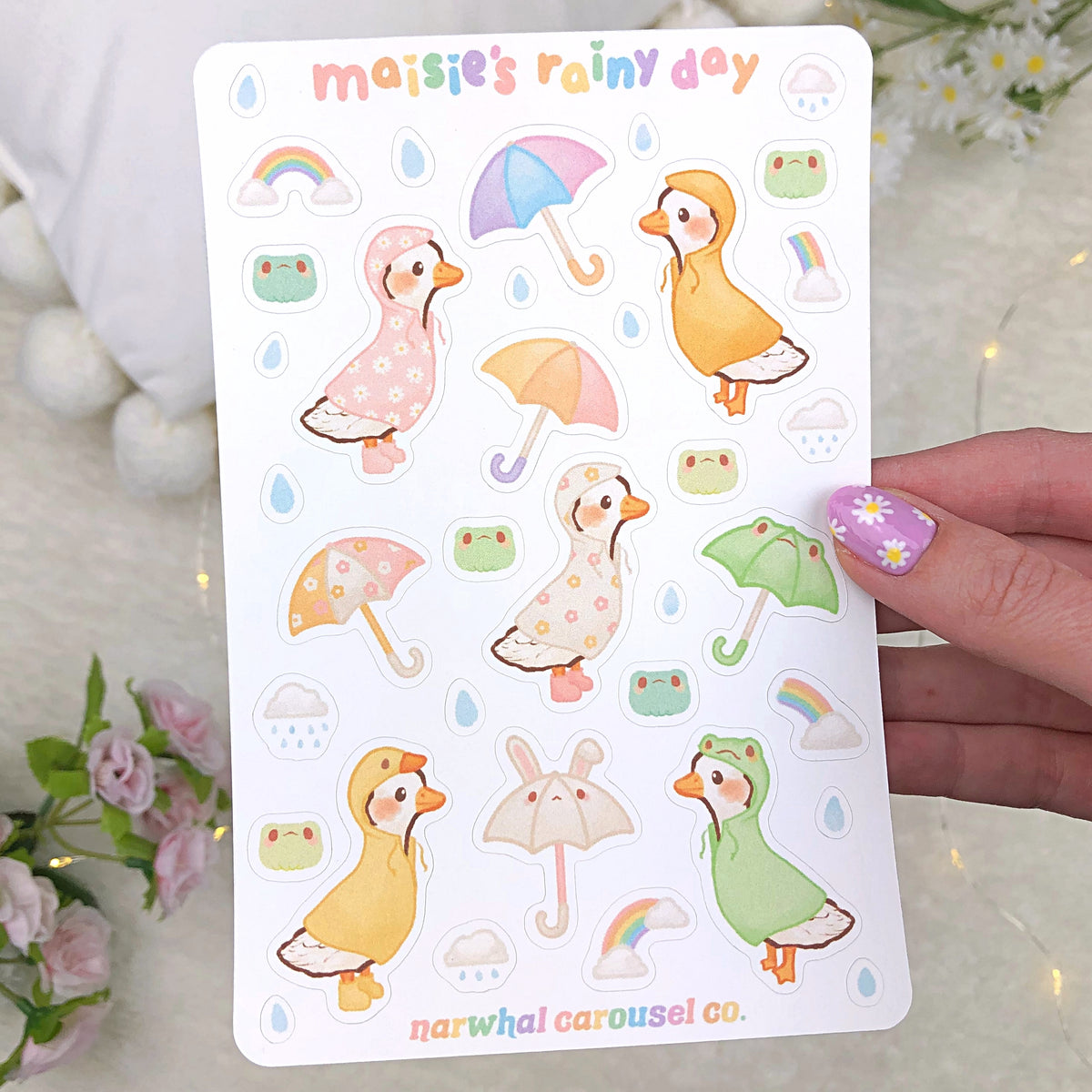 Rainy days sticker sheet stickers for bullet journal and -  Portugal