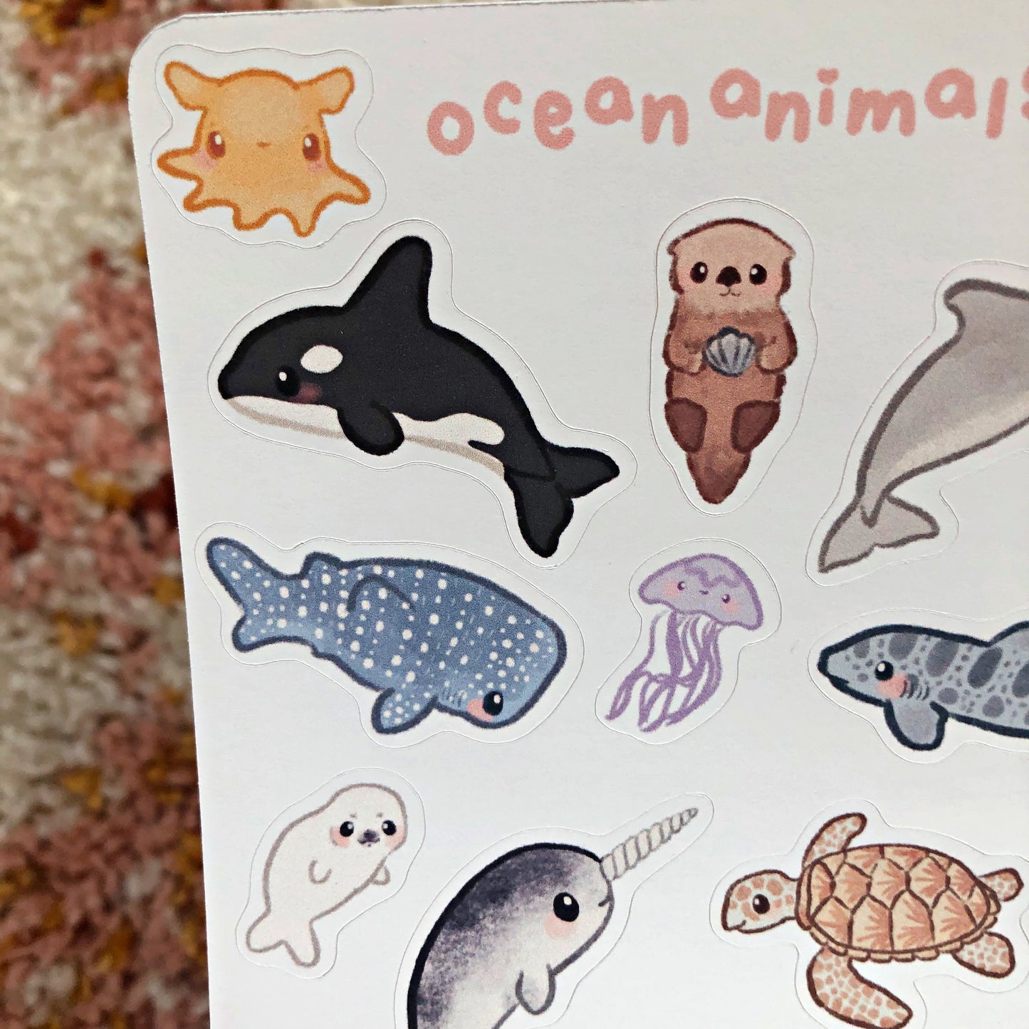 Ocean Animals Sticker Sheet