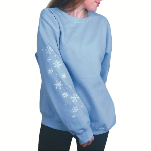 "Snowflake Sleeves" Sweatshirt