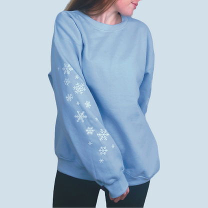 "Snowflake Sleeves" Sweatshirt