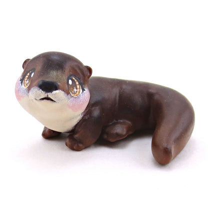 Eurasian Otter Figurine - Polymer Clay Continents Collection