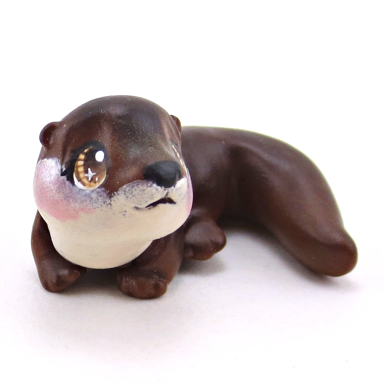 Eurasian Otter Figurine - Polymer Clay Continents Collection