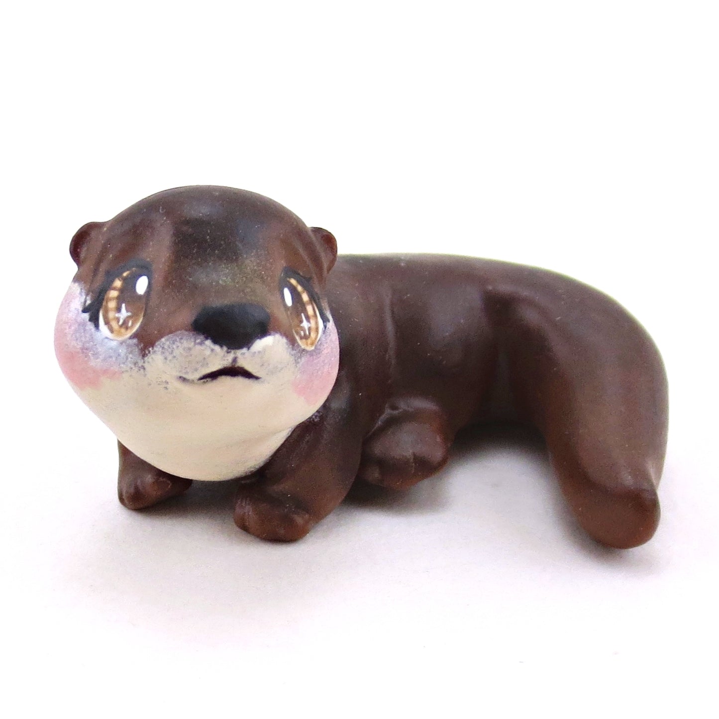 Eurasian Otter Figurine - Polymer Clay Continents Collection