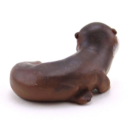 Eurasian Otter Figurine - Polymer Clay Continents Collection