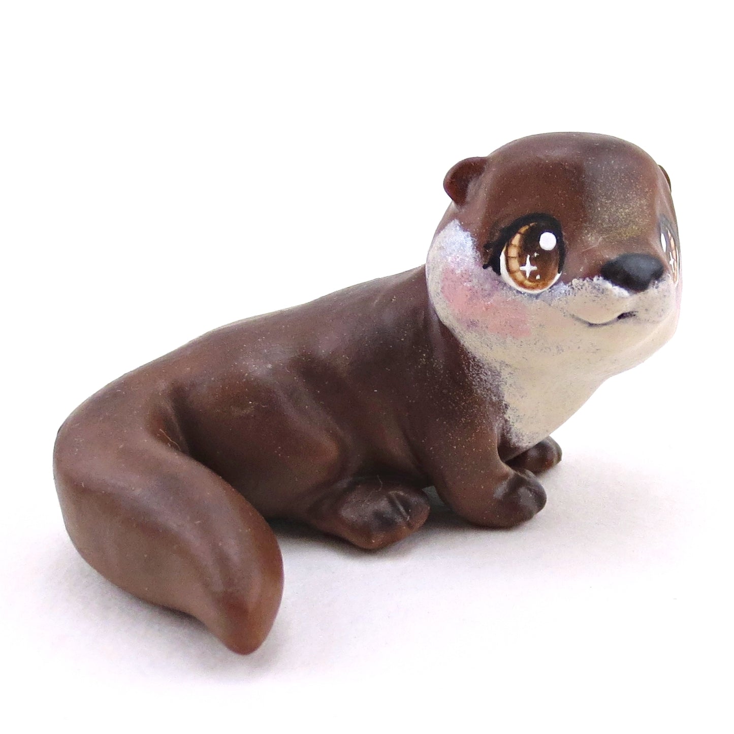 Eurasian Otter Figurine - Polymer Clay Continents Collection