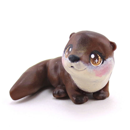 Eurasian Otter Figurine - Polymer Clay Continents Collection