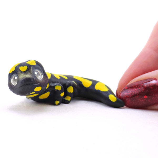 Fire Salamander Figurine - Polymer Clay Continents Collection