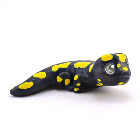 Fire Salamander Figurine - Polymer Clay Continents Collection