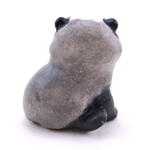 Brown-Eyed European Badger Figurine - Polymer Clay Continents Collection