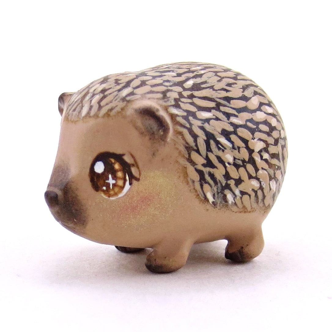 Standing European Hedgehog Figurine - Polymer Clay Continents Collection