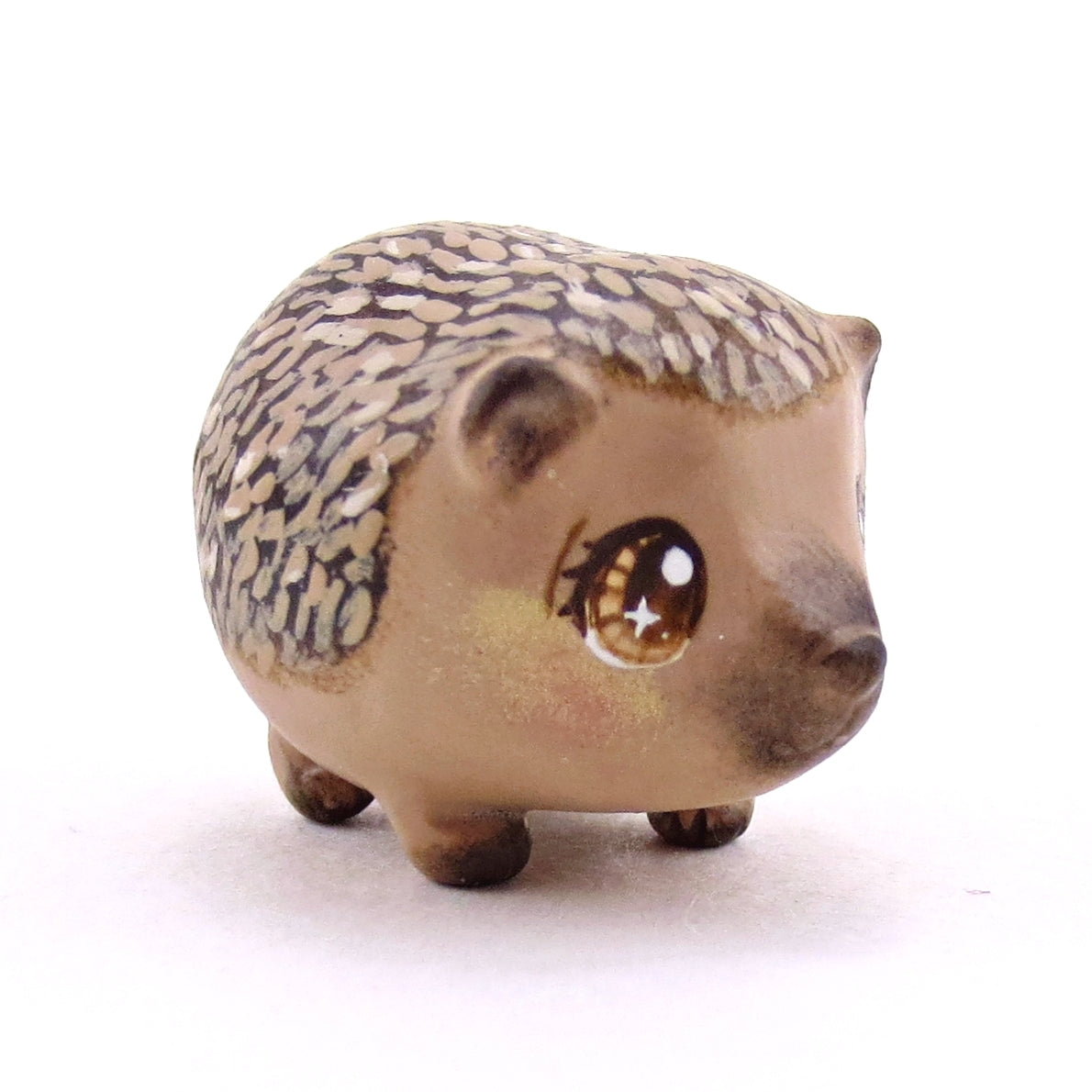 Standing European Hedgehog Figurine - Polymer Clay Continents Collection