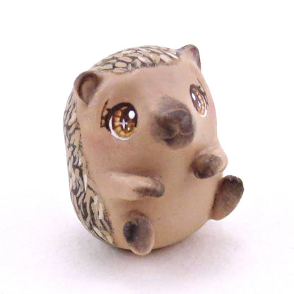 Sitting European Hedgehog Figurine - Polymer Clay Continents Collection