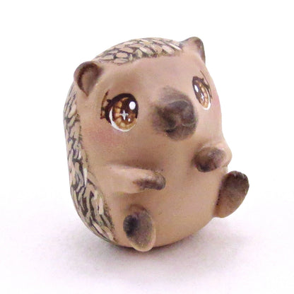 Sitting European Hedgehog Figurine - Polymer Clay Continents Collection