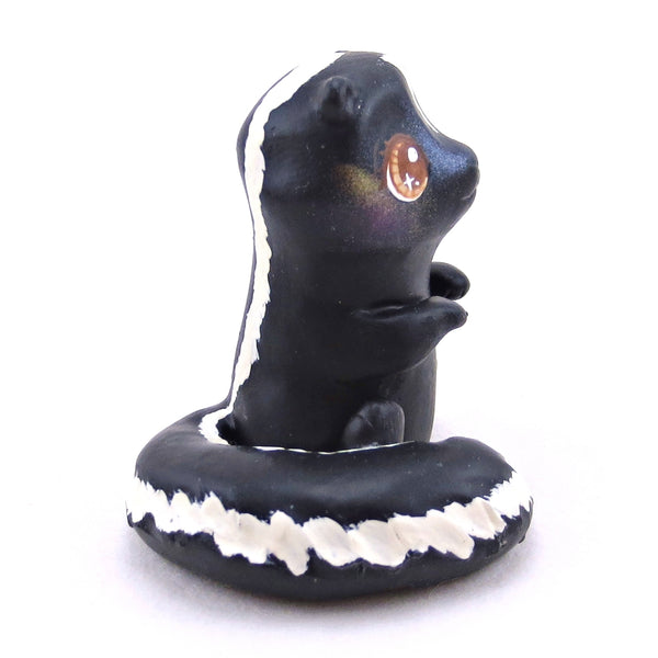 Striped Skunk Figurine - Polymer Clay Continents Collection