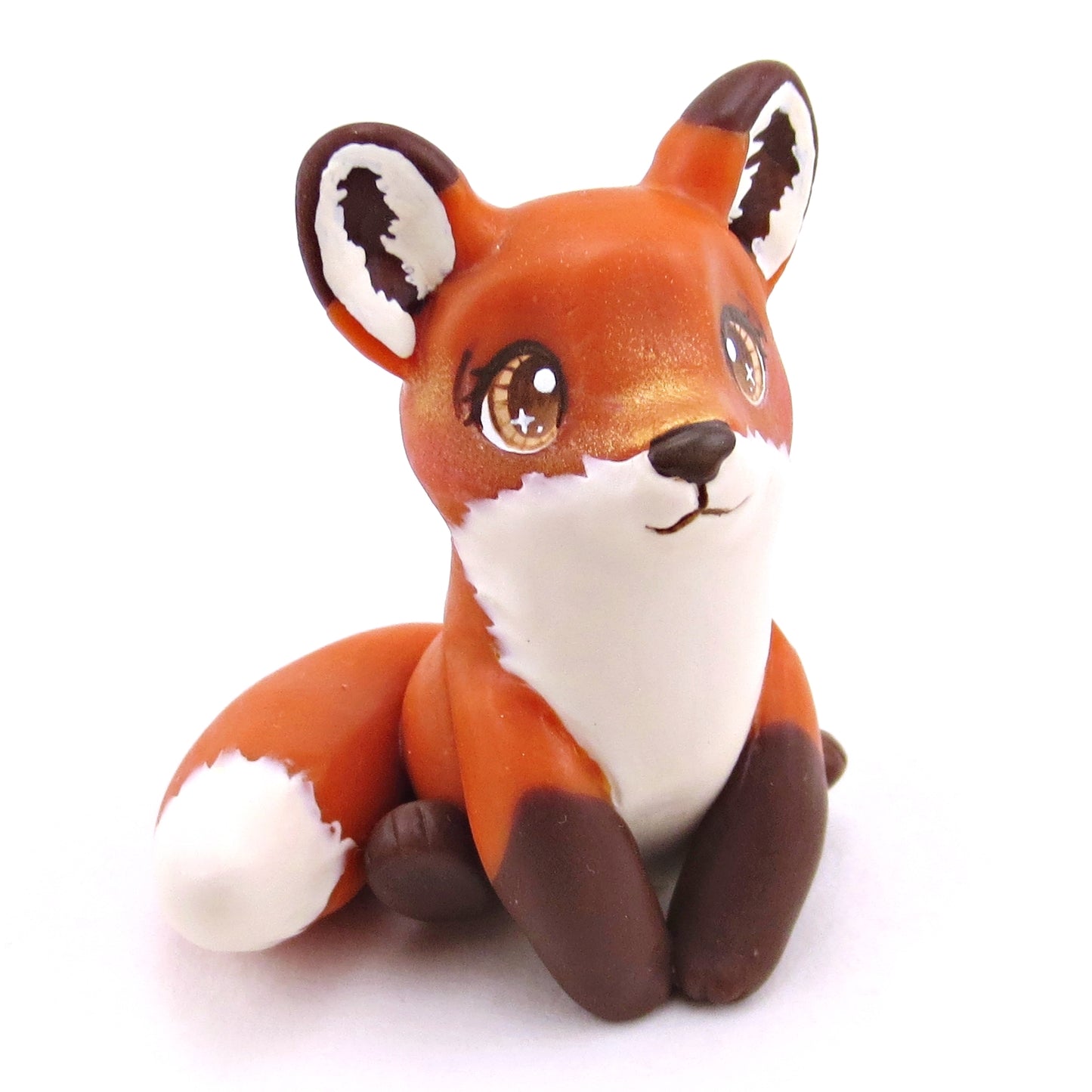 Red Fox Figurine - Polymer Clay Continents Collection