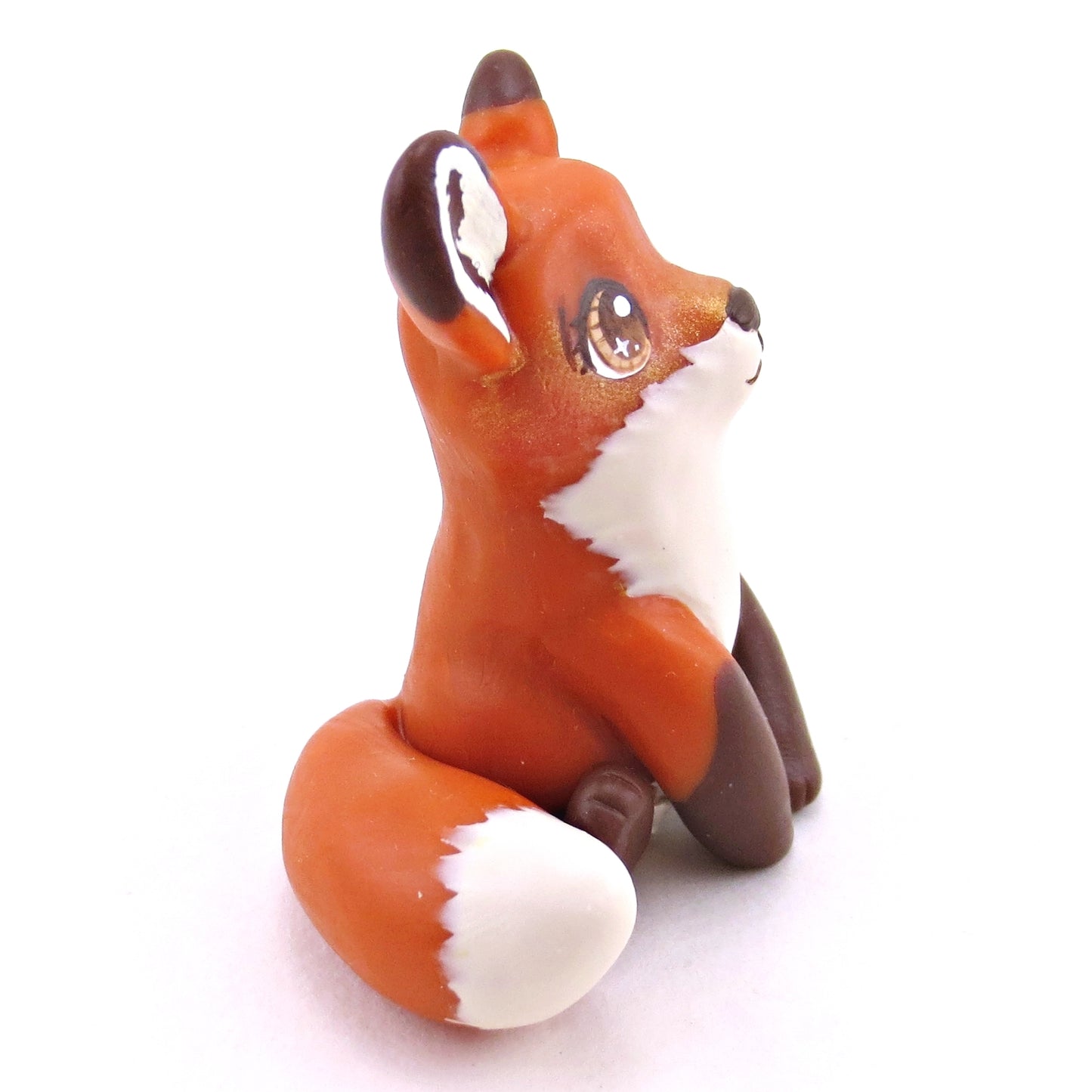 Red Fox Figurine - Polymer Clay Continents Collection