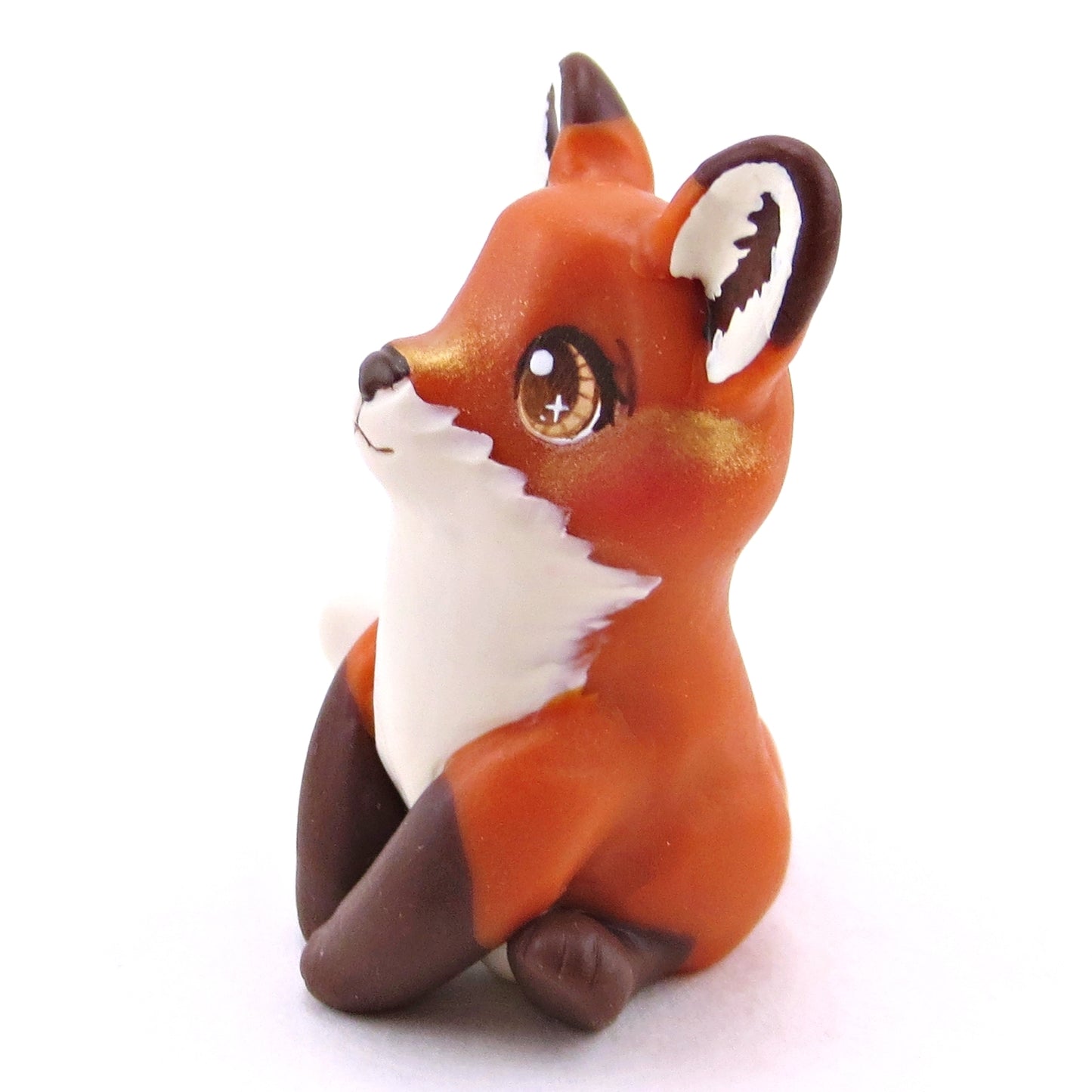 Red Fox Figurine - Polymer Clay Continents Collection