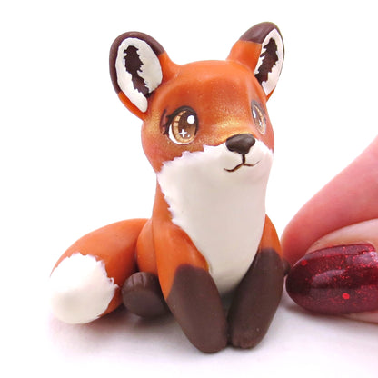 Red Fox Figurine - Polymer Clay Continents Collection