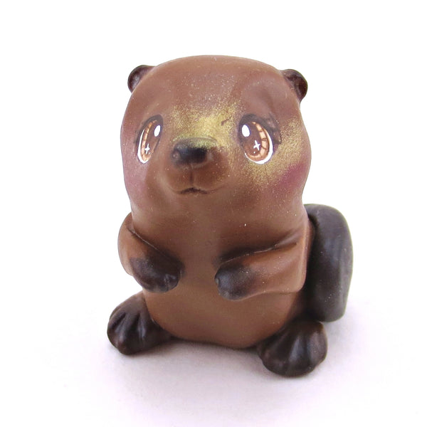 North American Beaver Figurine - Polymer Clay Continents Collection