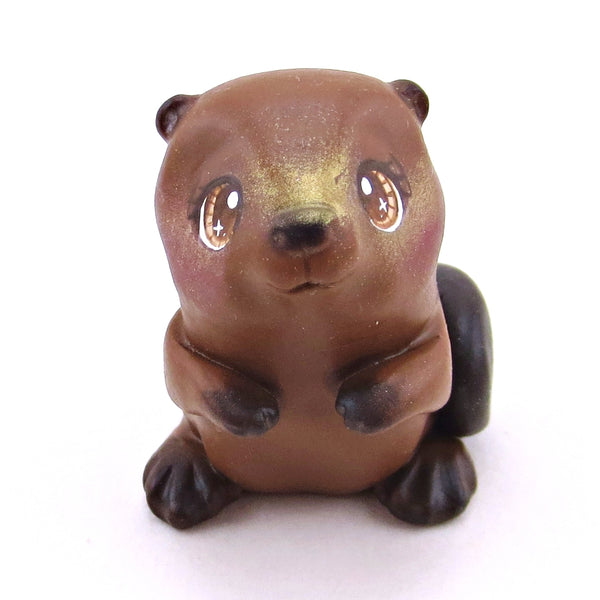 North American Beaver Figurine - Polymer Clay Continents Collection