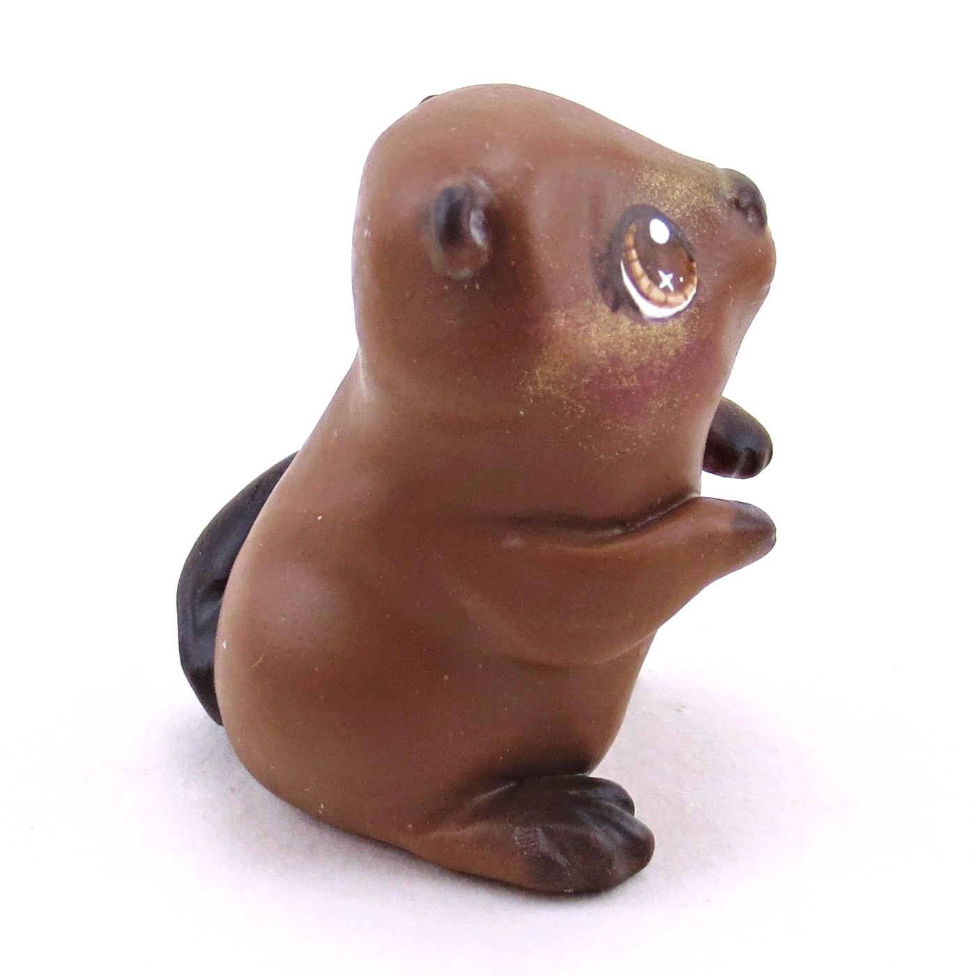 North American Beaver Figurine - Polymer Clay Continents Collection