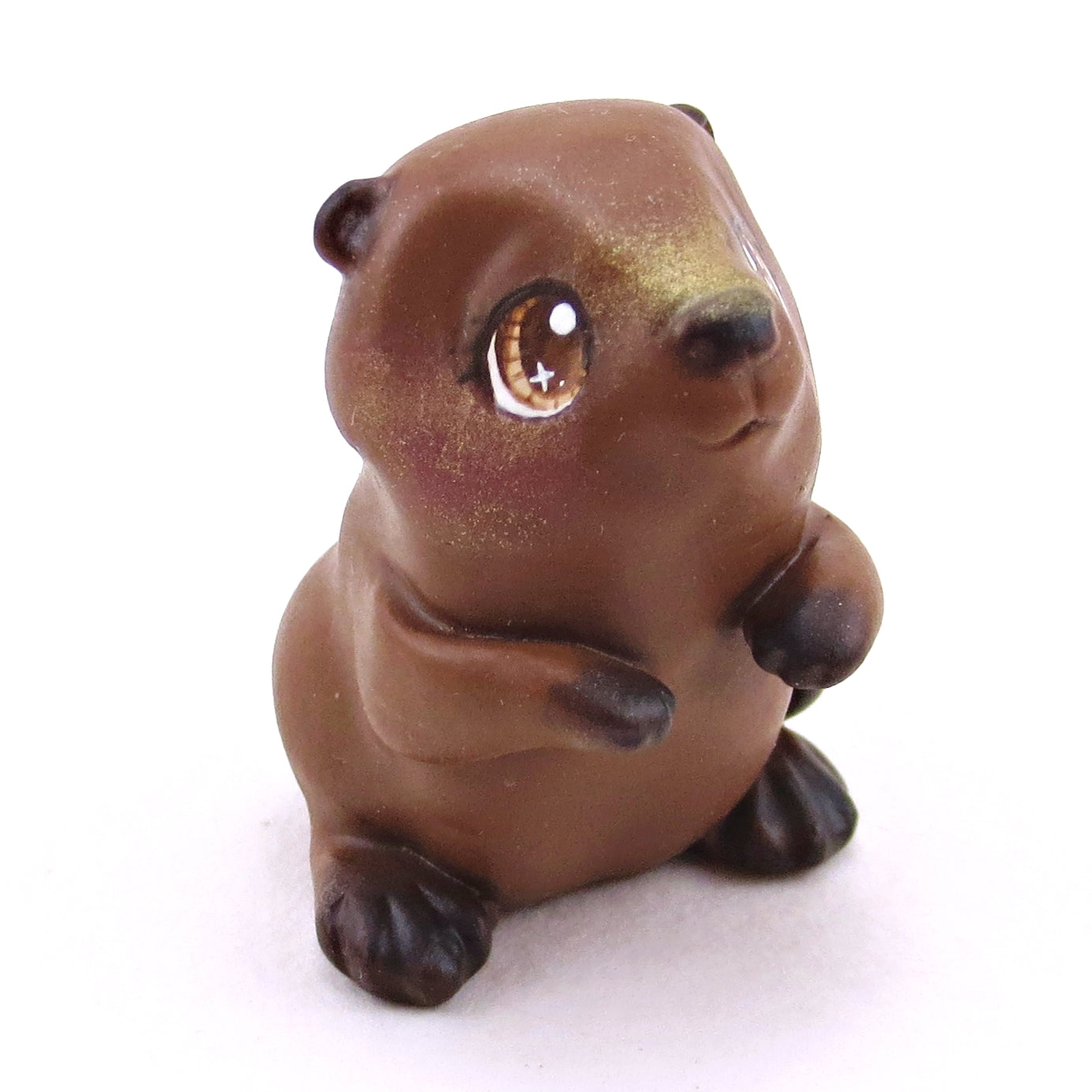 North American Beaver Figurine - Polymer Clay Continents Collection