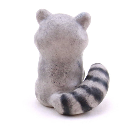 Brown-Eyed Raccoon Figurine - Polymer Clay Continents Collection