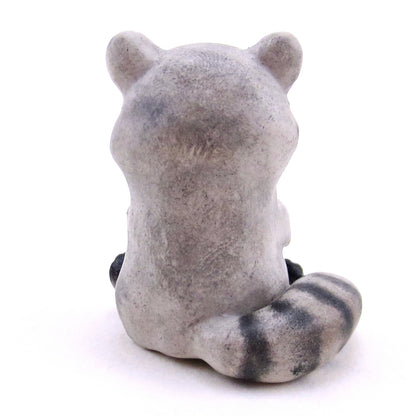 Blue-Eyed Raccoon Figurine - Polymer Clay Continents Collection