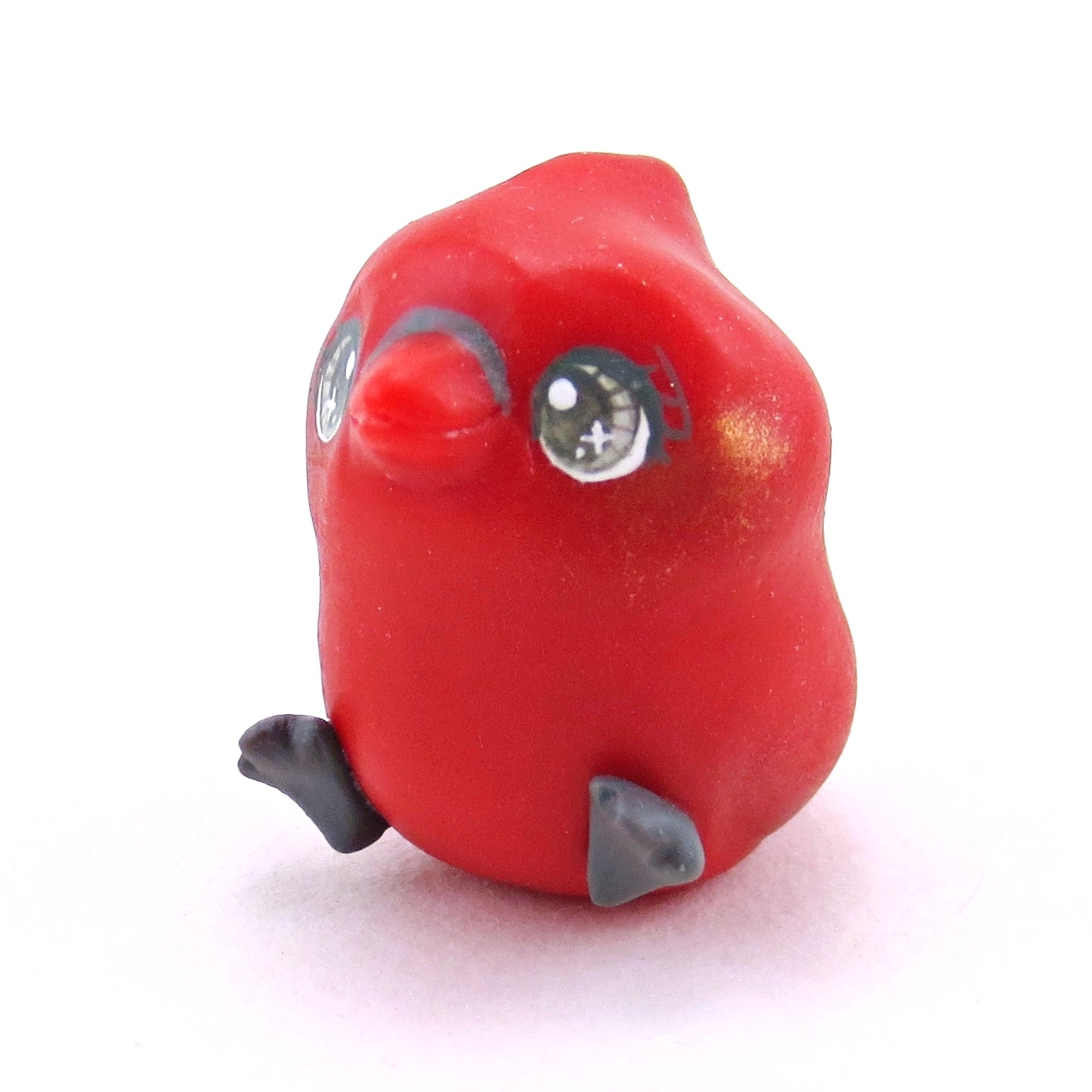 Red Cardinal Figurine - Polymer Clay Christmas Collection