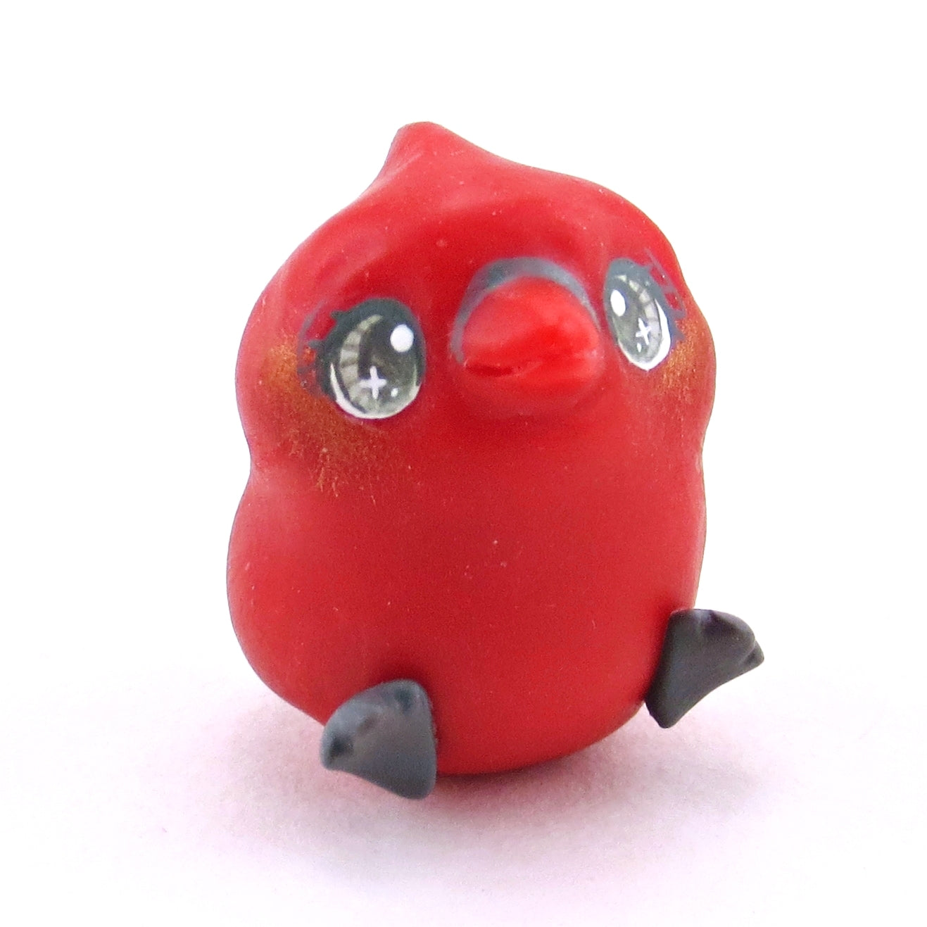 Red Cardinal Figurine - Polymer Clay Christmas Collection