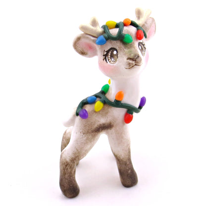 Prancer the Baby Reindeer Figurine - Polymer Clay Christmas Collection