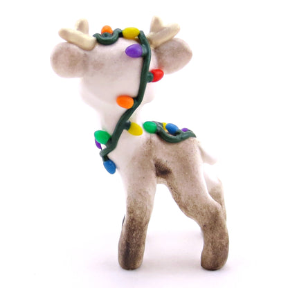 Prancer the Baby Reindeer Figurine - Polymer Clay Christmas Collection