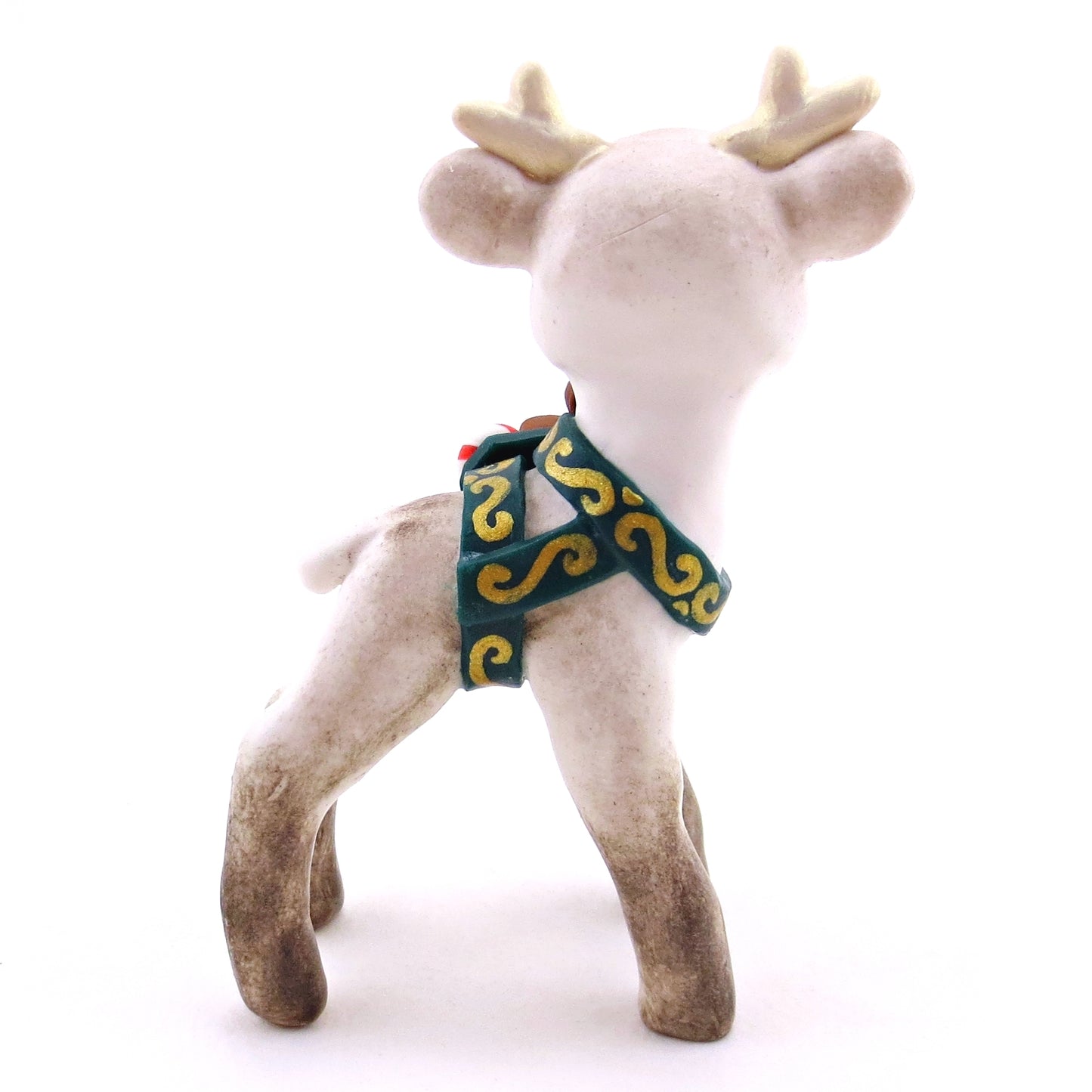 Blitzen the Baby Reindeer Figurine - Polymer Clay Christmas Collection