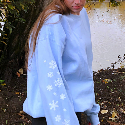 "Snowflake Sleeves" Sweatshirt