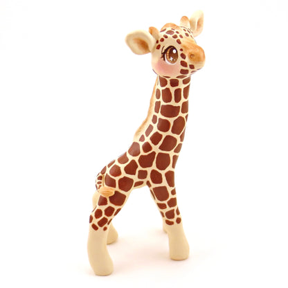 Giraffe Figurine - Polymer Clay Animals Continents Collection