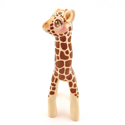 Giraffe Figurine - Polymer Clay Animals Continents Collection