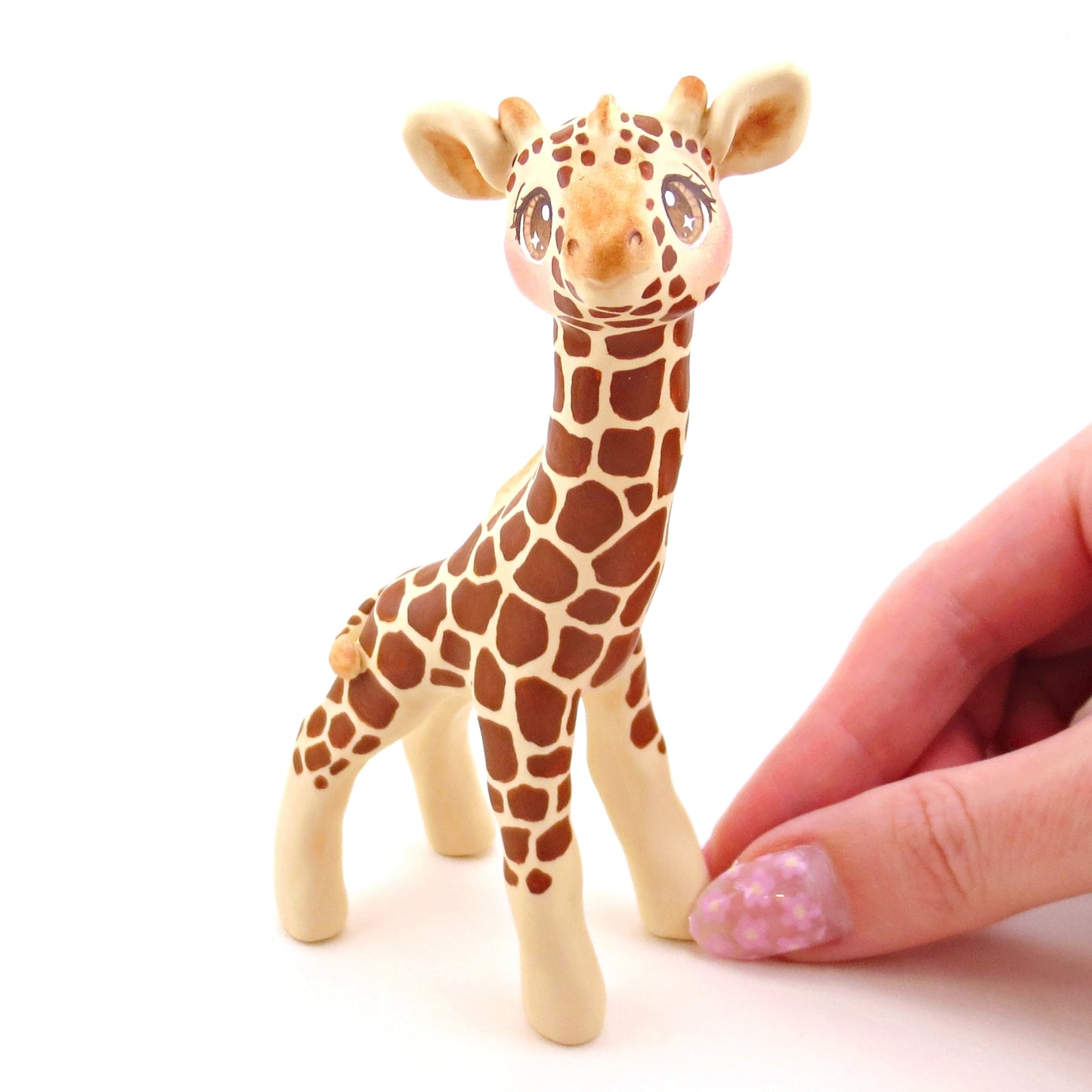 Giraffe Figurine - Polymer Clay Animals Continents Collection