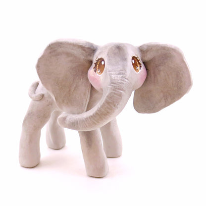 Elephant Figurine - Polymer Clay Animals Continents Collection