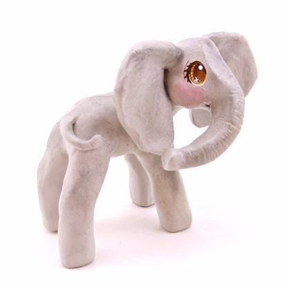 Elephant Figurine - Polymer Clay Animals Continents Collection