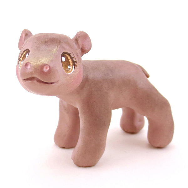 Hippopotamus Figurine - Polymer Clay Animals Continents Collection
