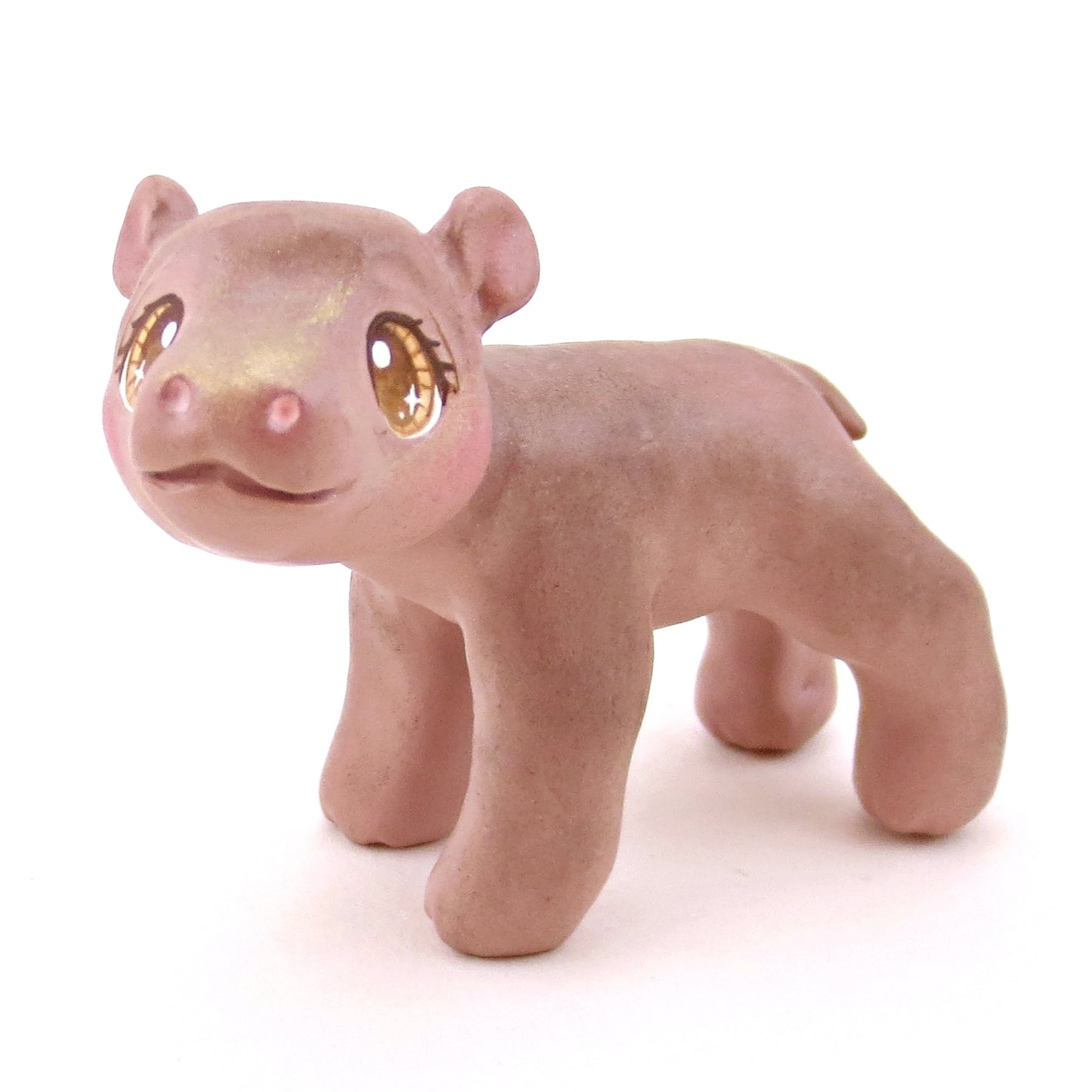 Hippopotamus Figurine - Polymer Clay Animals Continents Collection