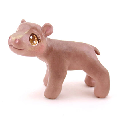 Hippopotamus Figurine - Polymer Clay Animals Continents Collection