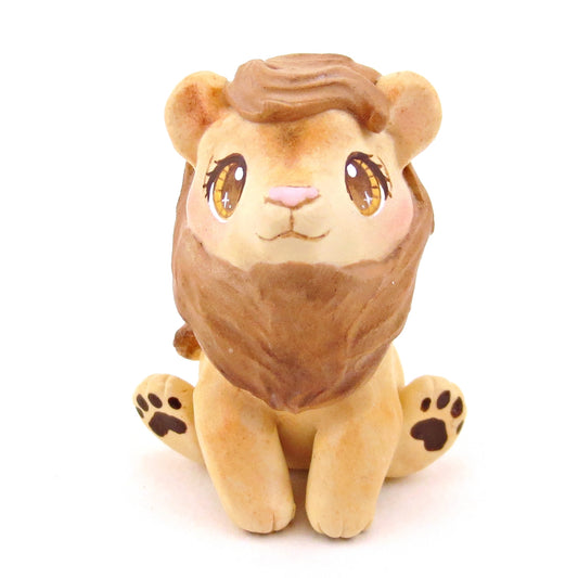 Lion Figurine - Polymer Clay Animals Continents Collection