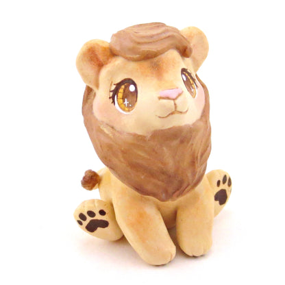 Lion Figurine - Polymer Clay Animals Continents Collection