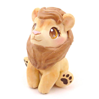 Lion Figurine - Polymer Clay Animals Continents Collection