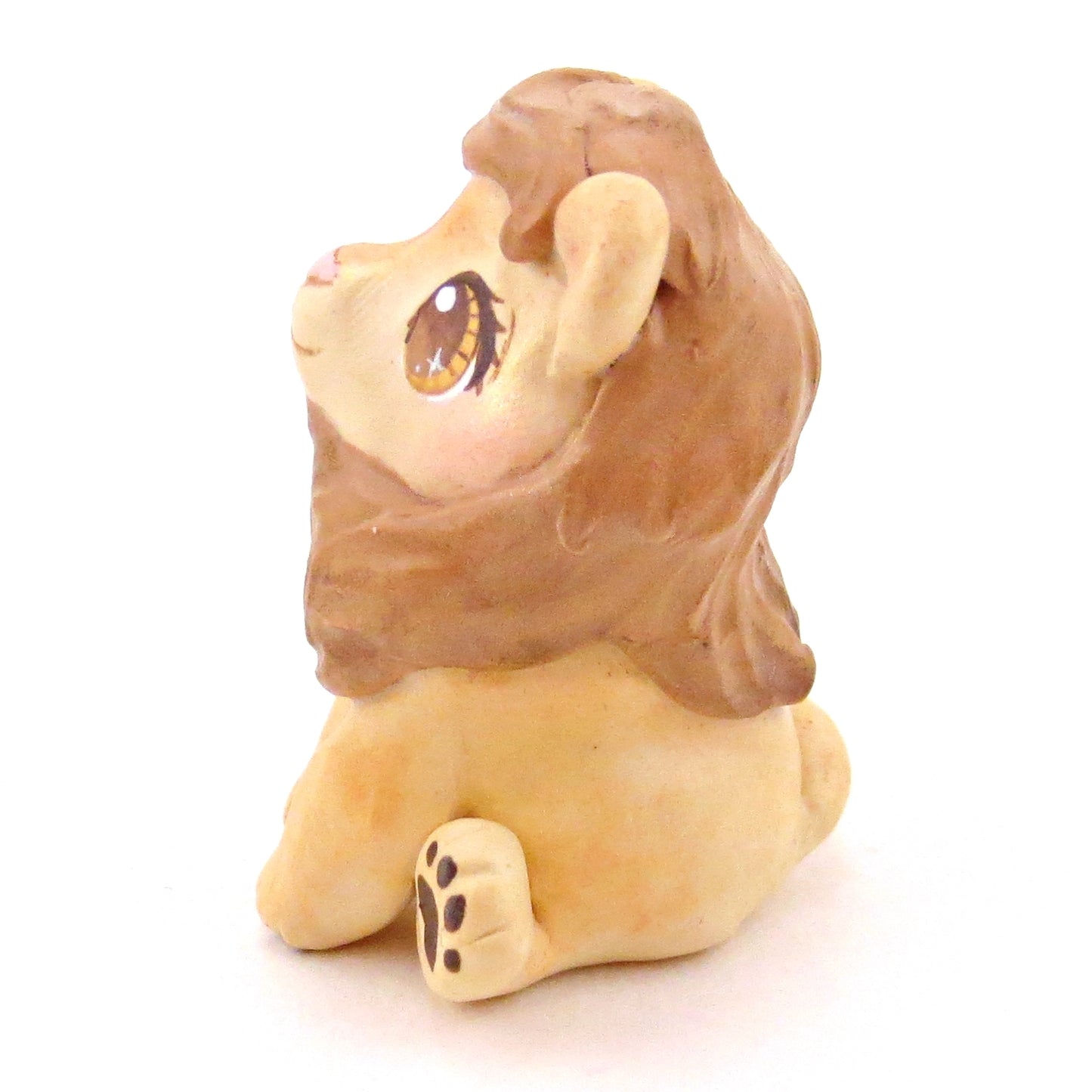 Lion Figurine - Polymer Clay Animals Continents Collection