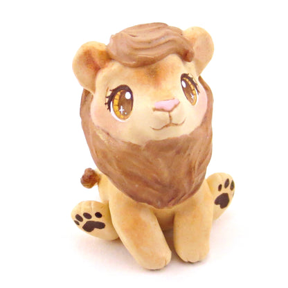 Lion Figurine - Polymer Clay Animals Continents Collection