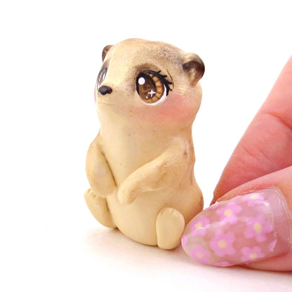 Meerkat Figurine - Polymer Clay Animals Continents Collection