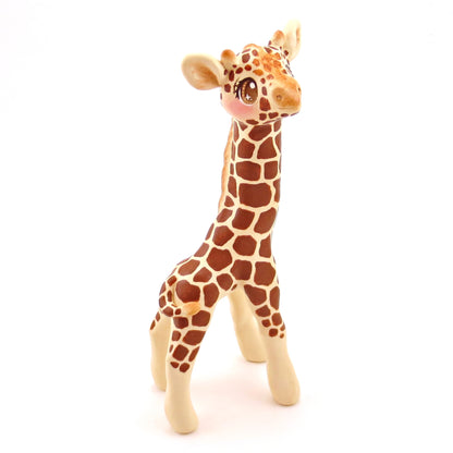 Giraffe Figurine - Polymer Clay Animals Continents Collection